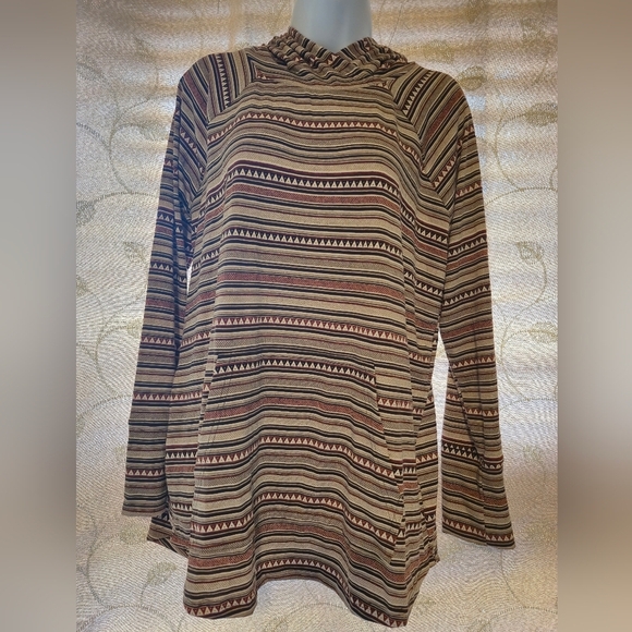 LuLaRoe Tops - LuLaRoe Multicolor Striped Hoodie